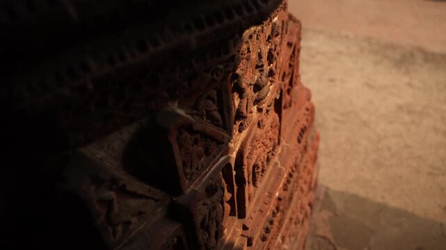The Madanmohan Temple in Bishnupur is one of the architectural monuments of terracotta art. Animals, Birds, Black Sapphire, 10 Avatars and other mythological stories are depicted in architecture.