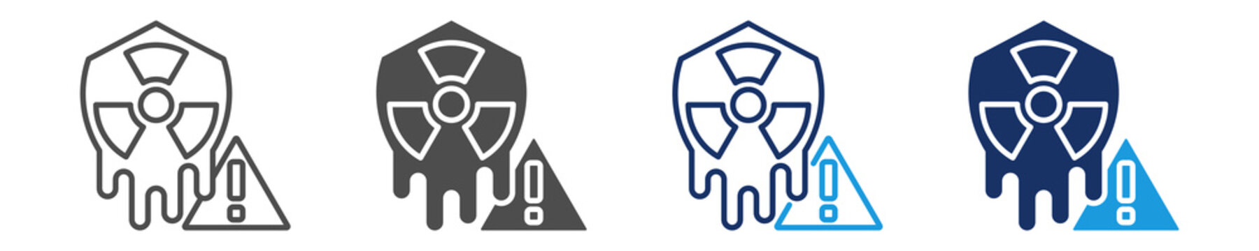 meltdown icon set with multiple concept