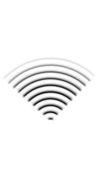 Abstract digital wifi signal animation on white background represents modern internet connectivity and wireless communication technology with seamless looping motion.