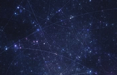 Night sky filled with stars and constellations © MDBAKUL