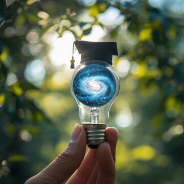hand holding light bulb
