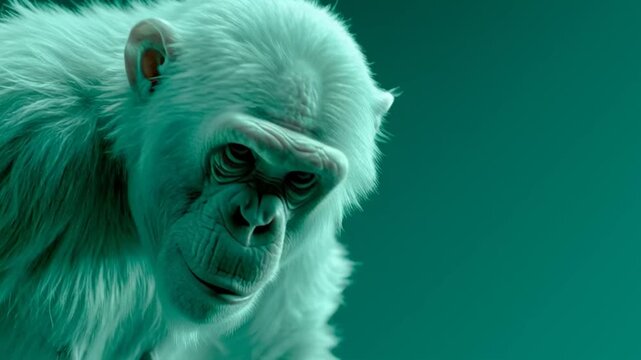 Closeup of a monkey face.