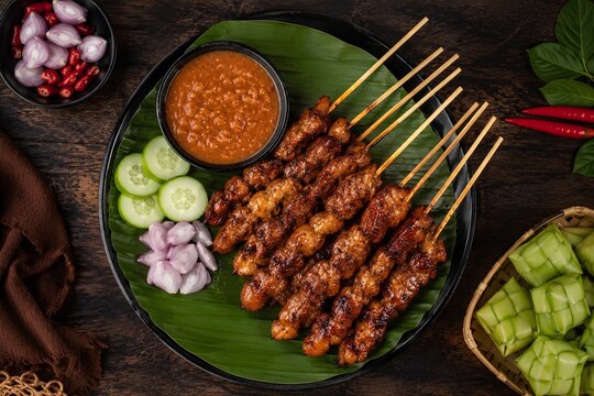 Chicken Satay with Peanut Sauce