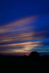 Fototapeta premium Blue Sunset Sky