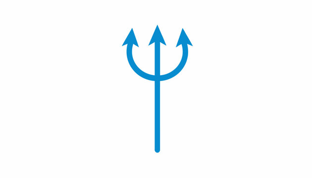 Blue devil trident fork weapon.
