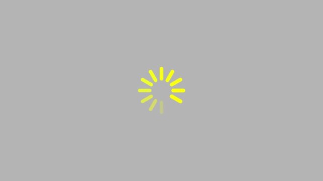 Circle rotating loading or progress bar icon. Clean circular progress indicator. circle loading icon refresh animation. Loading lines circle . 4k video animation