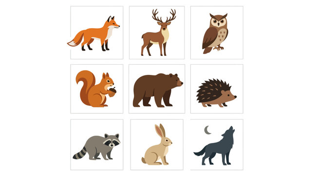 Collection of Wild Animals.