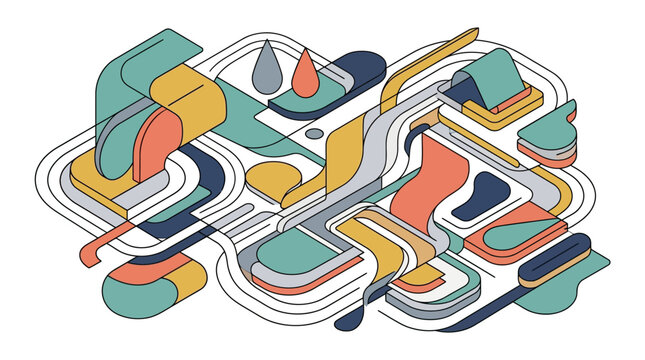 Colorful Abstract Design Elements.