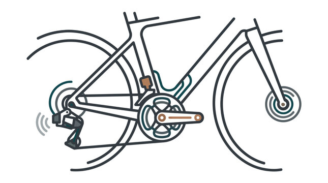 Detailed bicycle gear system mechanism.