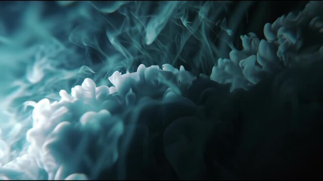 Dramatic moody clouds forming an ethereal cinematic sky background at dusk