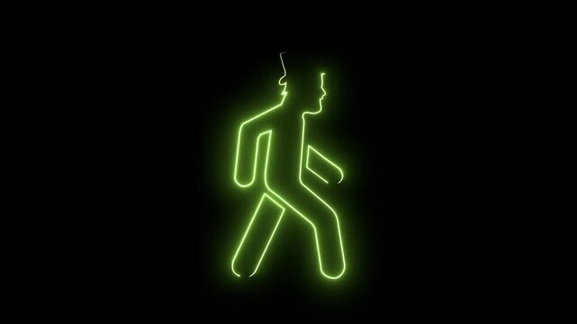 St. Patrick's day leprechaun minimalist silhouette. Saint Patrick's Day character leprechaun figure in a walking motion. Elf character for advertising. Ireland National Holiday