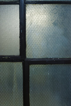 Wire reinforced opaque glass windows