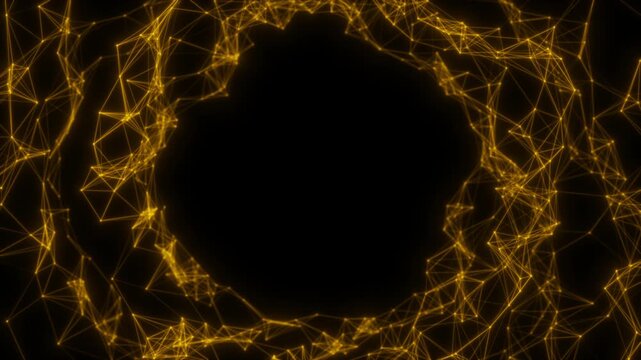 Futuristic Internet Data Network Display Video Animated Background