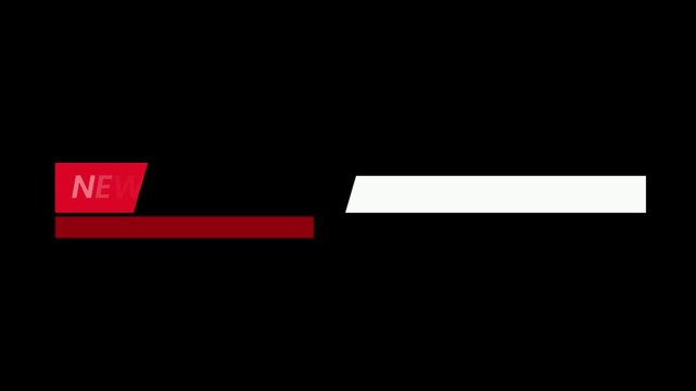 News Ticker Bar Animation for Live Television Broadcast