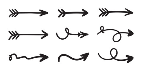 Ethnic tribal arrow vectors featuring feather details and wavy line paths for decorative layouts. © Modern
