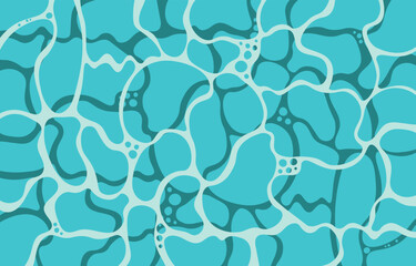 Obraz premium Turquoise swimming pool background.Summer, ripple water texture surface.