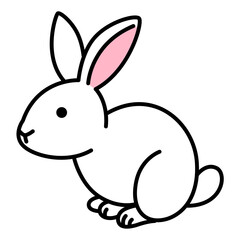 ウサギ（白） © pawz
