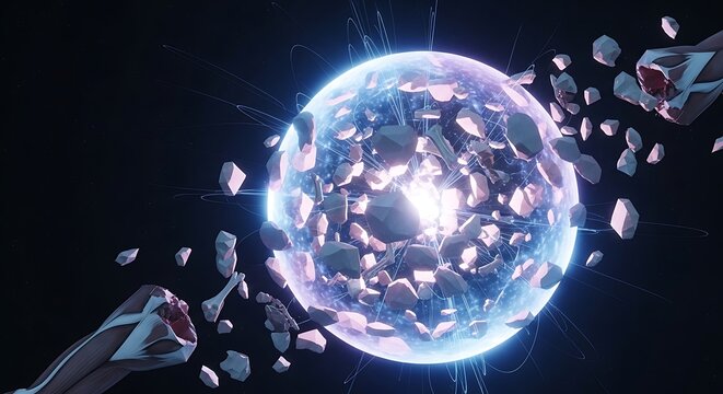 Abstract digital art of a glowing brain network.