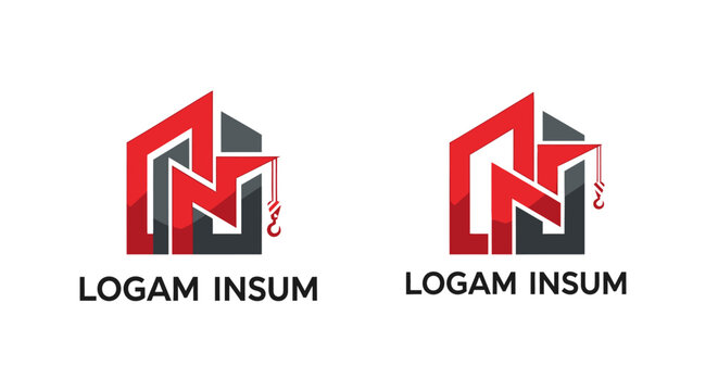 Red and black company logos.