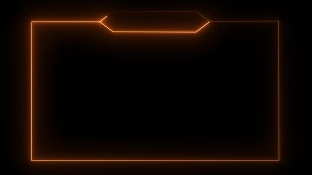 live streaming neon text frame animation box frame neon frame live streaming game live Stream overlay animation for live streaming video Titles 4k