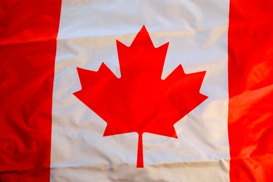Royal Canadian Flag close-up