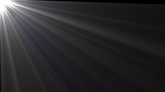 Overlay High quality stock footage of sun rays light effects. Overlays overlay light transition effects sunlight lens flare light leaks. Centered white light beams on black background animation.