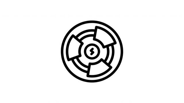 radioactive minimalist stroke animation