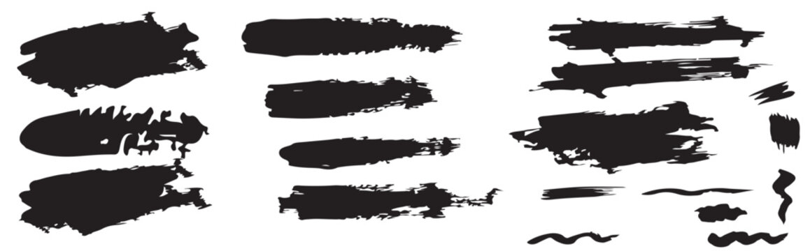 Abstract Brush Marks Collection