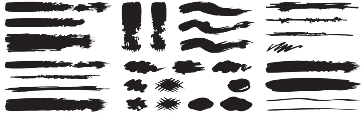 Modern Paint Swash Stroke Set