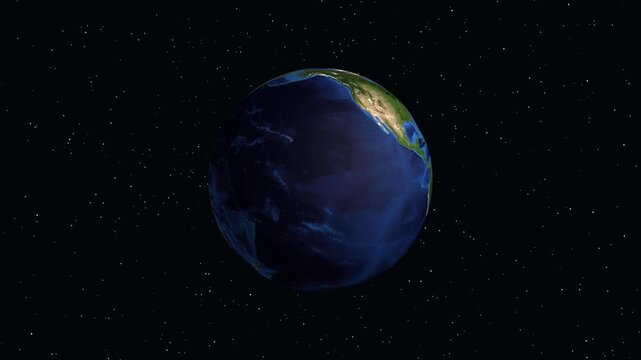 Animated Earth Zoom to Irkutsk Russia with Geographic Data Overlay