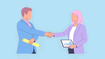 Fototapeta premium Business partnership and agreement concept.