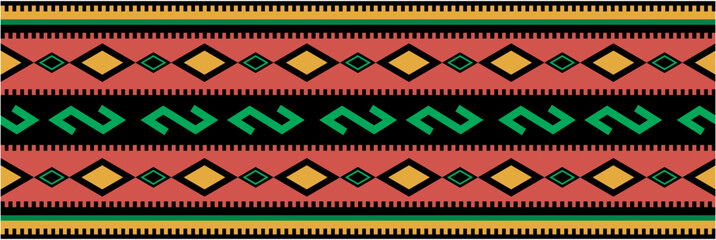 Geometric textile decorative pattern vector illustration design featuring floral motifs in teal, turquoise, and white with cross-stitch style for fabric, embroidery, and cultural art resources © Hassan