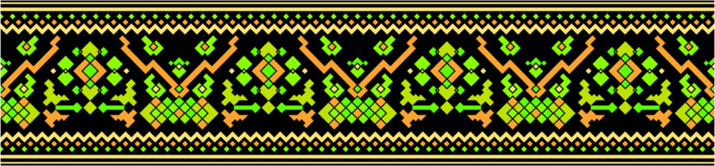 Geometric textile decorative pattern vector illustration design featuring floral motifs in teal, turquoise, and white with cross-stitch style for fabric, embroidery, and cultural art resources © Hassan