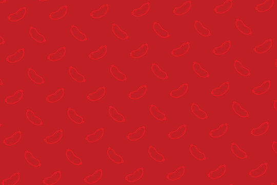 red hotdog sausage pattern background