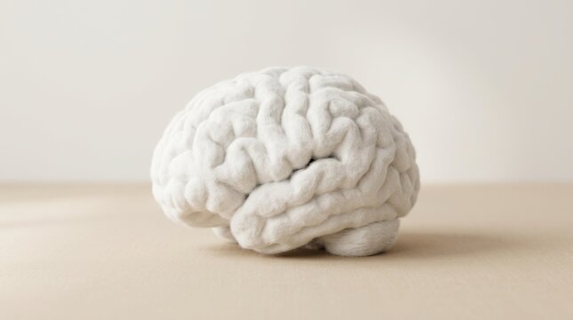 Realistic Model of Human Brain on a Neutral Background