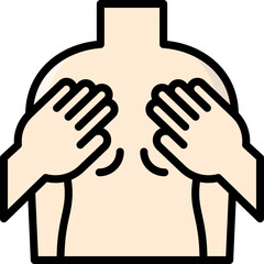 Obraz premium massage icon illustration design with filled outline