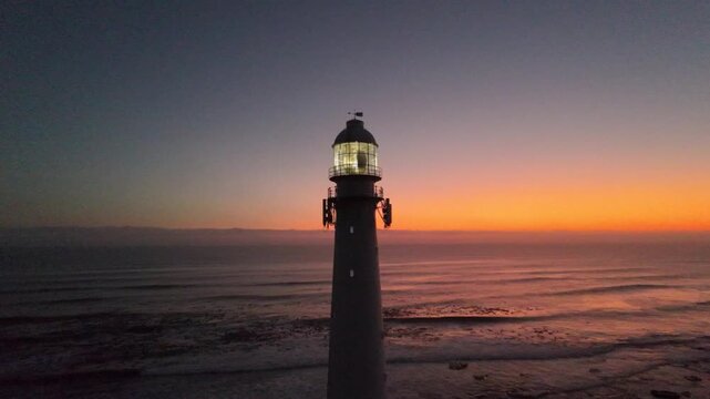 lighthouse at sunset