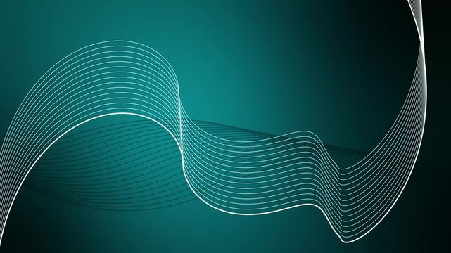 Background flowing curved lines forming an abstract wavy design across the frame animation