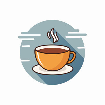 Steaming Cup of Coffee Icon
