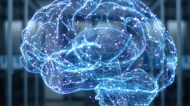 AI Brain Machine Learning Technology 4K 16