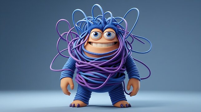 3d render of a monster