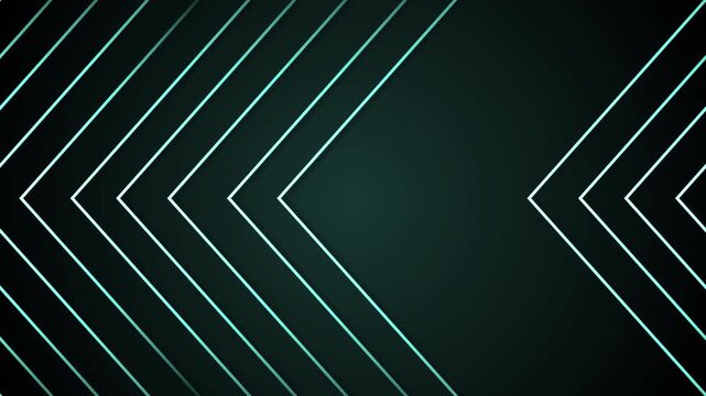 Chevron geometric background animation, Abstract background with chevron lines forming mirrored arrow shapes pointing to center