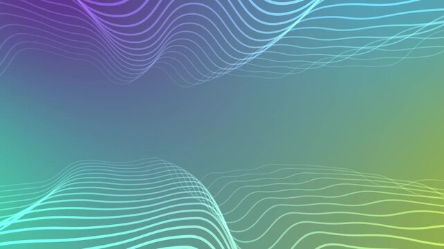 Abstract shape line wave gradient background animation
