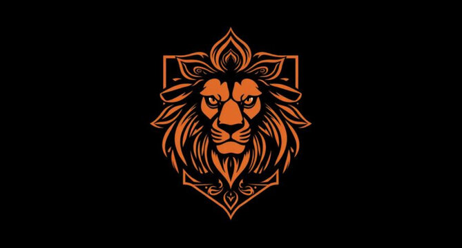 lion head vector