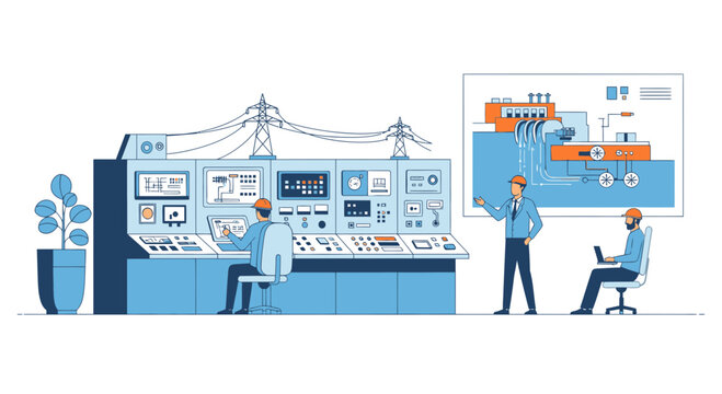 Control Room Operators Monitor Power Grid Systems with Energy Schematics