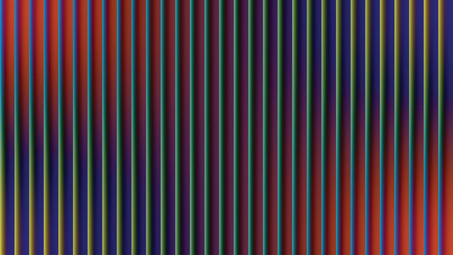 Abstract vertical stripe pattern with red blue and yellow gradient, multi colore
