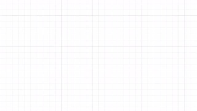 White Graph Paper Background Animation with Seamless Grid Lines Moving Top to Bottom Minimalist Technical Blueprint Motion Graphic for Math and Science Presentation 4k video
