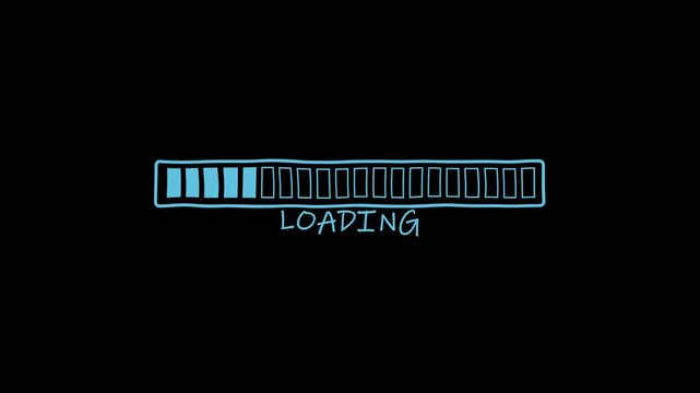 Loading Icon Animation Loop | Buffering Spinner Motion Graphic | 4K