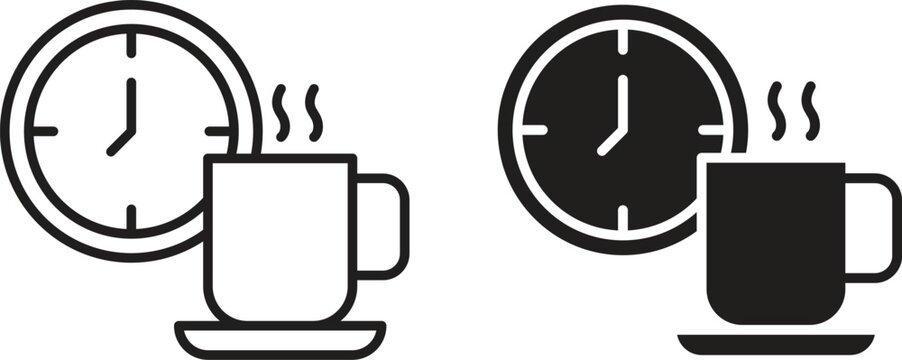 Break icon vector collection. vector stock symbol illustrations