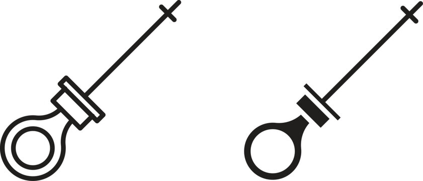 Car dipstick icon vector collection. vector stock symbol illustrations